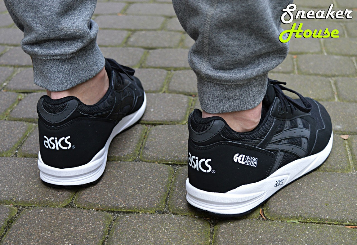 buty asics gel saga black white pack buty asics gel saga black white pack